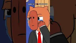 Crying inside, risk management outside.💀 #trading #treader #capybaraonsui #animation