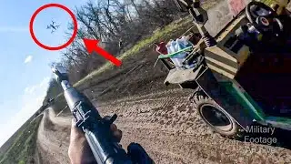CLOSE CALL! Russian Soldiers Shot Down An Incoming Ukrainian Drone