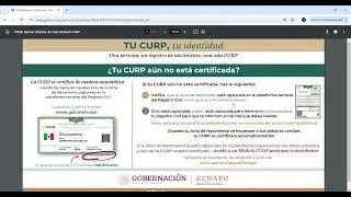 Como Certificar La CURP. SI a un no la tienes certificada 2024
