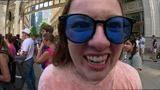 Naked 400+ People in  World Naked Bike Ride//Chicago Vlog// Friend Reunite After 11 Year 