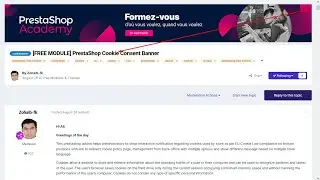 PrestaShop Cookie Consent Banner Free Module Testing