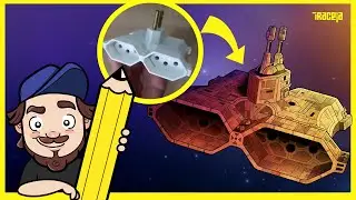 TRANSFORMEI UM ADAPTADOR DE TOMADA EM NAVE ESPACIAL | DESENHO COM OBJETOS | Canal Traceja
