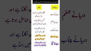 🌊 Top 5 Rivers of Pakistan 🌍#PakistanRivers
