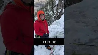 TECH TIP: V-Threads. When to use a horizontal V-Thread vs a vertical thread while ice climbing.