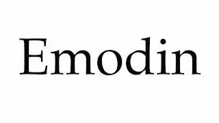 How to Pronounce Emodin