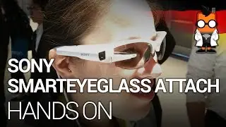 Sony SmartEyeGlass Attach Augmented-Reality-Brille im Hands-On auf der CES 2015