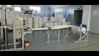 Fully Auto Hot Air Welding & Cutting Machine for Liquid Filter Bags | Roll to Cylinder  with Cutting