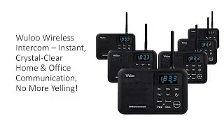 Wuloo Wireless Intercom &ndash; Instant, Crystal-Clear Home & Office Communication, No More Yelling!