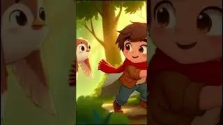 ride on the forest bird following #smallboy #animalsbirds #cartoons #forest