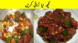 بالکل مختصر ٹائم میں جلدی سے یہ والی ریسپی بنائیں/shimla mirch recipe/shimla mirch banane ka tarika