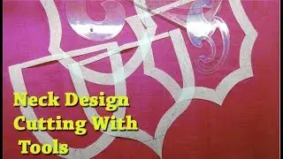 Neck design cutting in canvas using tools DIY tutorial for beginners easy method EMODE