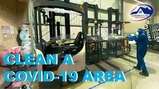 Experts Tell Us The Best Way to Clean a COVID-19 Area/ HOW TO DISINFECT A FORKLIFT?