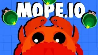 ЛЕГЕНДАРНЫЙ КОРОЛЕВСКИЙ КРАБ! &mdash; НОВОЕ ОБНОВЛЕНИЕ Mope.io! &mdash; Игровой процесс Mope.io