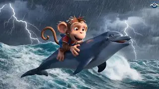 The Little Monkey's Big Storm | A Funny Educational Cartoon About Ocean Safety & Friendship