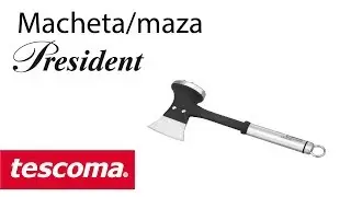 Cocinar los mejores filetes jugosos reci&eacute;n cortados con la  Macheta con Maza PRESIDENT,