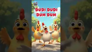 Dudi Dudi Dam Dam 🐥 | New Chicken Dance Song for Kids | Fun Cartoon rhymes by ZooBee Toons #shorts