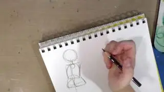 Gesture Figure Drawing Timelapse