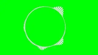 Green screen audio spectrum NCS logo