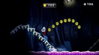 New Super Mario Bros. U -- Dark Dark Coaster (Gold Medal)