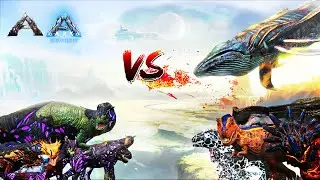 [Ark Genesis] GENESIS CREATURES Vs ARK Extinction DINOSAURS - Ark Survival Evolved