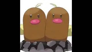 Pok&eacute;mon Evolution - Alolan Diglett Evolve into Alolan Dugtrio (Square Crop)