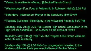 Booker Friends Church Live Stream