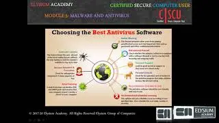 Certified Secure Computer User Part 10  Choosing Antivirus
