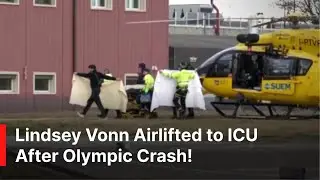 UNSEEN VIDEO: Lindsey Vonn Arrives in Treviso ICU Following Downhill Crash at Milano Olympics | AD1Z