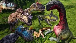 EVENTO - Carnívoros Caçando Um Camarasaurus (Utahraptor, Acro, Cerato) | The Isle Prelude | (PT/BR)