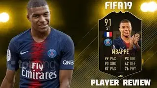 Fifa 19 Third Inform 91 Kylian Mbappe Player Review ! Best Striker On Fifa 19 ?!