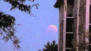 Video After Maximum Eclipse of Total Lunar Eclipse on October 8, 2014 Arlington Heights/Chicago