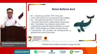 58. Efectos de las redes sociales y riesgo suicida. Christian David Galindo Borda