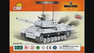 COBI World of Tanks 3009 Leopard 1 - instruction timelapse
