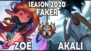 Faker ZOE vs AKALI Mid - Lol Ranked Korea