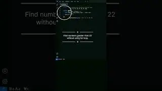 Find numbers greater than 22 without using for loop in Hindi.#shorts#short#shortvideo#js #subscribe