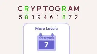 Cryptogram Daily Challenge September 7 2024 - 'Welcome to stockholm' Answers