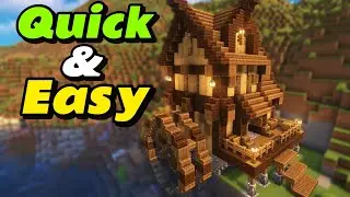 Build An Easy Minecraft Waterwheel | Minecraft Tutorial