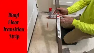 Installing transition installing transition at exterior door for vinyl or laminate flooring.
