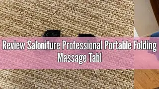 Review Saloniture Professional Portable Folding Massage Table with Carrying Case - Black