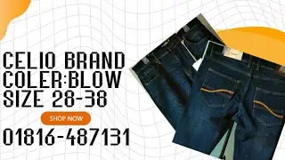 Original Celio Denim pant,Color:Blue,size:28,30,32,34,36,Order:01816-487131
