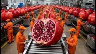 Huge Scale Pomegranate Juice Production Process in Global Factories