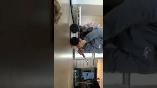 Steve from Air&sup2; with the ARI 100 duct cleaning robot