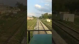 Beautiful view of fastest train in curve passing through from Sohawa #train #shorts #mountains #yt