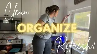 Pantry organization l clean with me l kitchen refresh l make it home-y