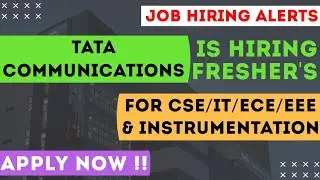 Tata communications is hiring fresher's || systems engineer job roles || The Sarathi