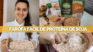 FAROFA DE SOJA MUITO CROCANTE E SIMPLES DE FAZER PARA O NATAL receita completa passo a passo