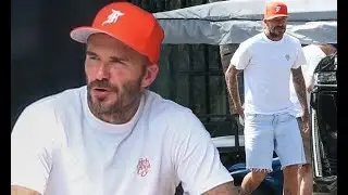 🌍David Beckham cuts a casual figure with white T-shirt as he lounges on &pound;5million superyacht in Miam