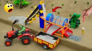 dyi tractor mini sand filter machine making amazing 🐓chicken coop since project @topminigear