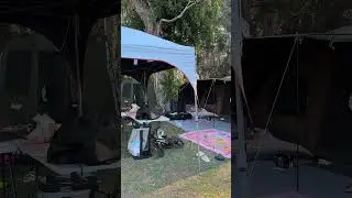 Camping set up with improvements to come, watch this space to see what we add next time ⛺️