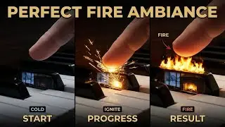 Relaxing Fireplace Ambience in a Cozy Mountain Cabin #classicalmusic #piano #pianomusic #recommended